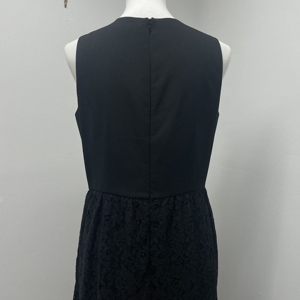 Shoshanna Harlow Black Lace Sleeveless Midi dress, sz 10, lace dress prom formal - Picture 9 of 13